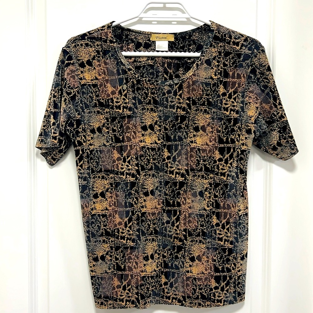 Plisse Textured Top